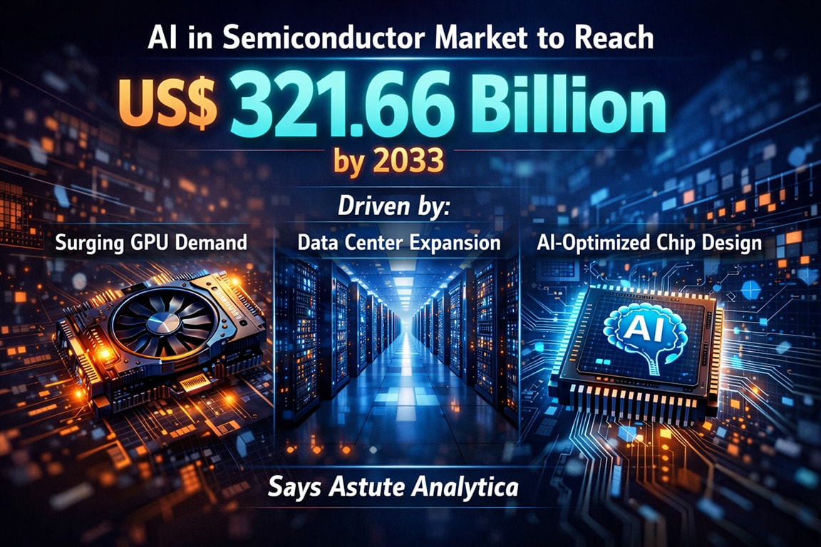 AI半導体市場、2033年に3,216億ドル規模へ